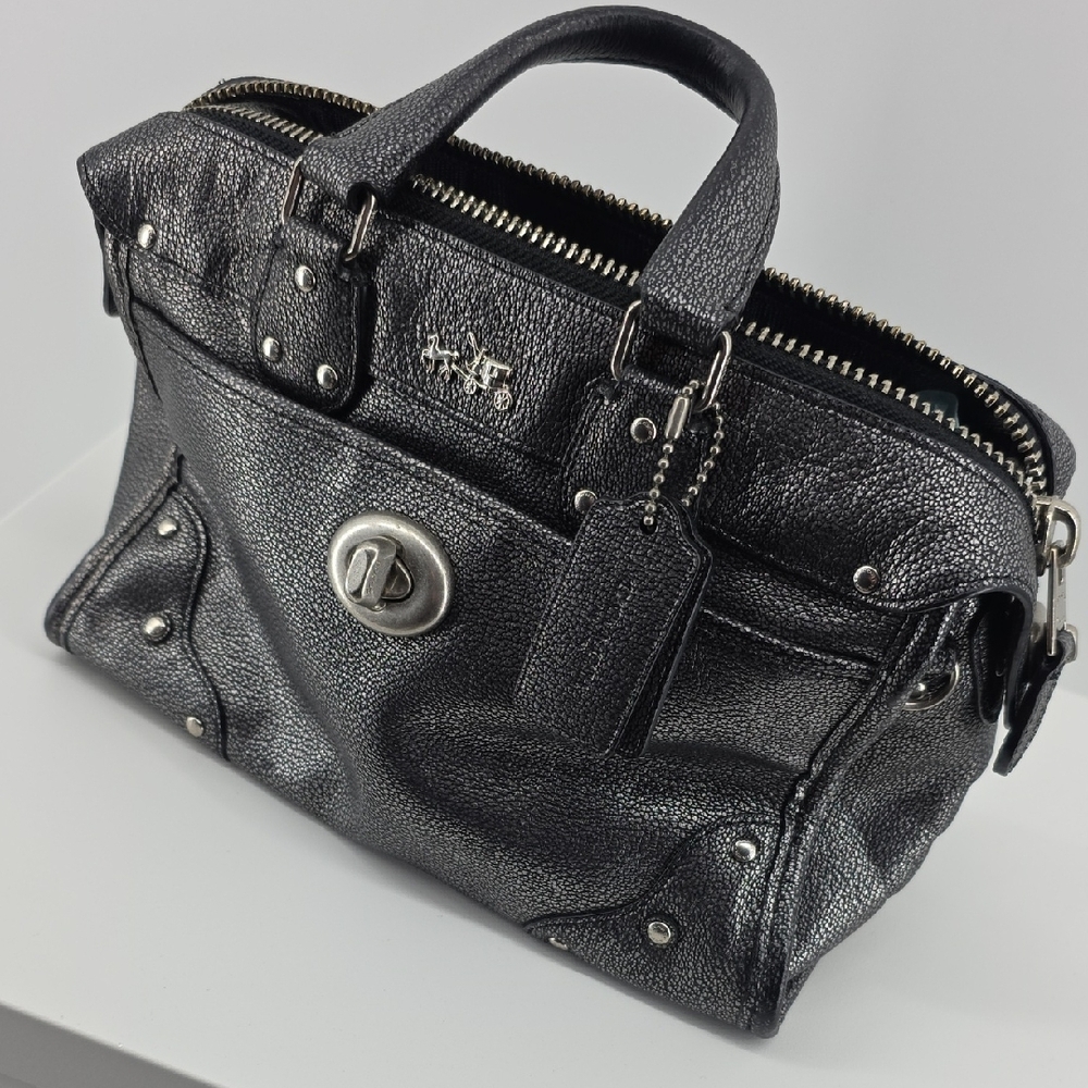 Coach Black Satchel Bag - Picture 4 of 5